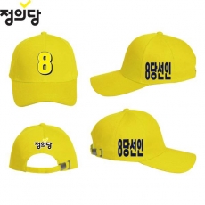 2026 지방선거 정의당 선거 모자 노란색4