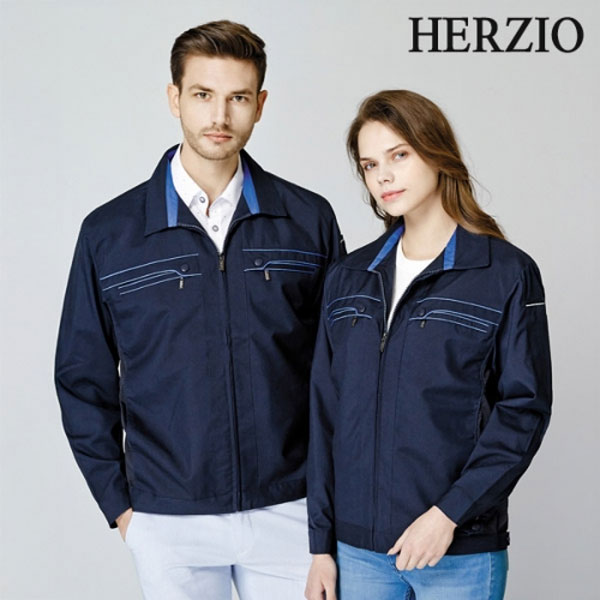 헤르지오 라인 포인트 근무복 점퍼 HZ-J1604/1604-1