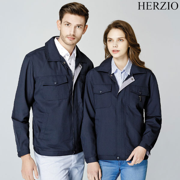 헤르지오 배색 아이스쿨 작업복 근무복 점퍼 HZ-J1603