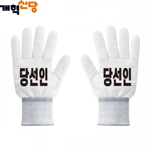 2026 지방선거 개혁신당 선거 장갑3 흰색