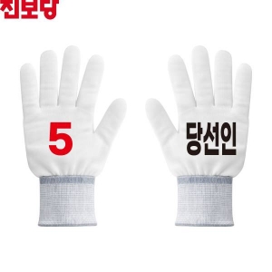 2026 지방선거 진보당 선거 장갑 흰색1