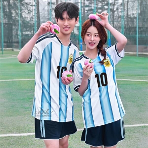 아르헨티나 홈 국가대표 유니폼 축구복 반티 566A[4XL 빅사이즈 가능]