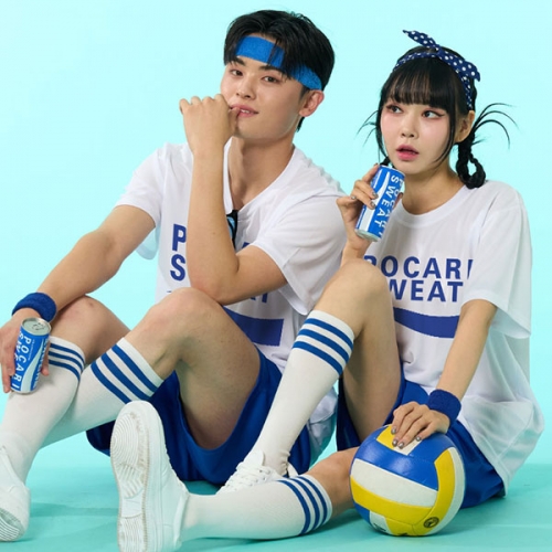 포카리반티 포카리스웨트반티 반팔 티셔츠(화이트)