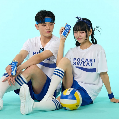 포카리반티 포카리스웨트반티 반팔 티셔츠(화이트)