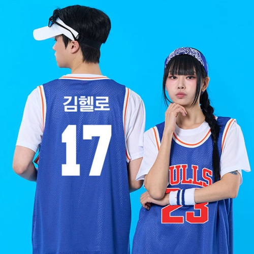 블루 요꼬농구나시 반티 세트(상의기준)