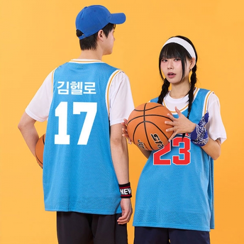 스카이블루 요꼬농구나시 반티 세트(상의기준)