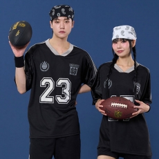 샤이닝 V넥 럭비져지 블랙 (상의기준)