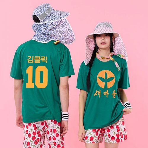 새마을 농촌 화이트 체리 반바지 반티(상의기준)