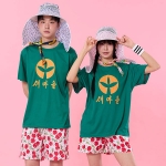 새마을 농촌 화이트 체리 반바지 반티(상의기준)
