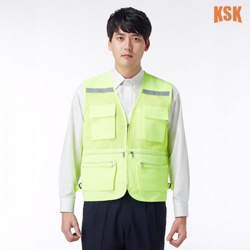 경신코리아 야광띠 작업조끼 KSK-51 66-A | 회사 유니폼&middot;현장 작업복&middot;단체 가능