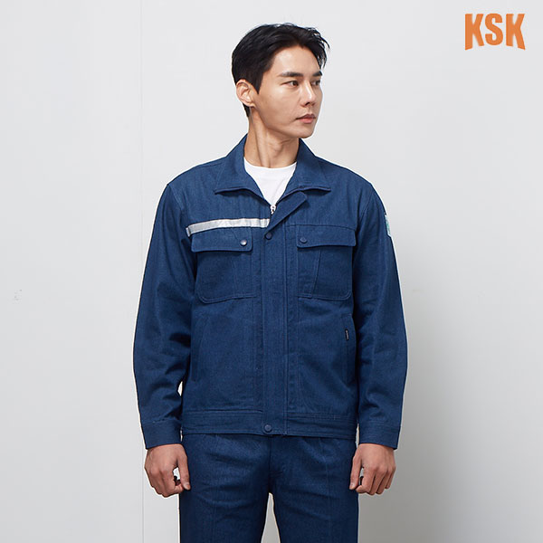 경신코리아 봄 여름 근무복 청지 작업복 상&middot;하 세트 KSK-A-4(상의기준)