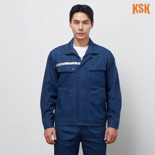 경신코리아 봄 여름 근무복 청지 작업복 상&middot;하 세트 KSK-A-4(상의기준)