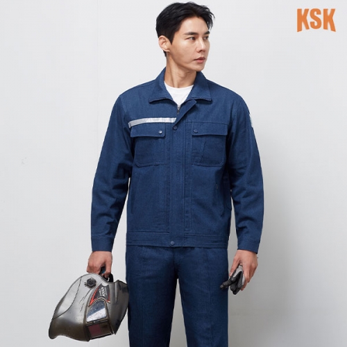경신코리아 봄 여름 근무복 청지 작업복 상&middot;하 세트 KSK-A-4(상의기준)