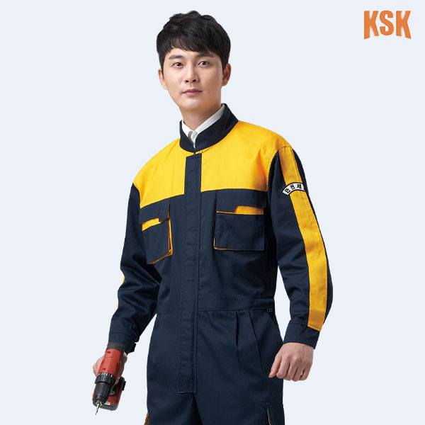 경신코리아 봄 여름 작업복 근무복 일체형 스즈끼 KSK-19
