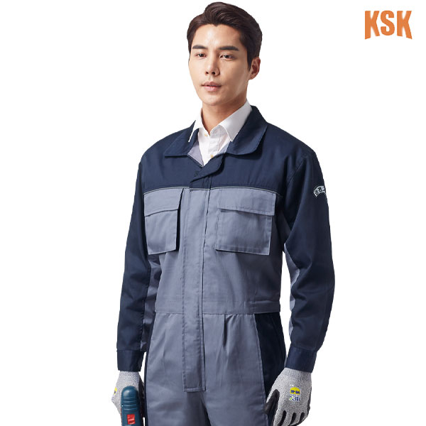 경신코리아 봄 여름 근무복 작업복 일체형 스즈끼 KSK-116