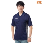 경신코리아 봄 여름 작업복 자수 반팔 티셔츠 KSK-591