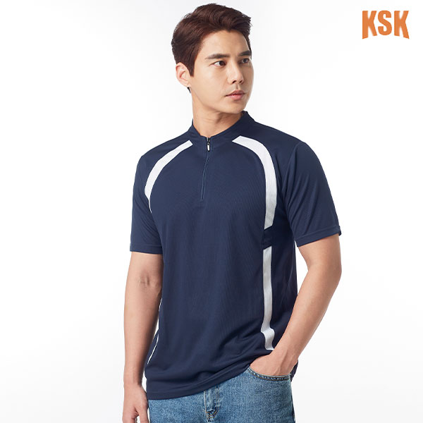 경신코리아 봄 여름 쿨론 차이나 카라 반팔 티셔츠 KSK-580,581