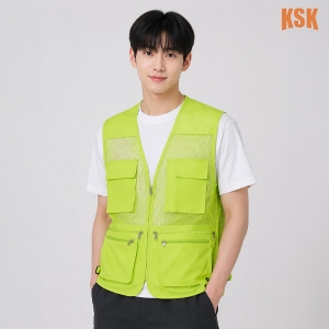 경신코리아 형광 망사 조끼 KSK-66 | 회사 유니폼&middot;현장 작업복&middot;단체 가능