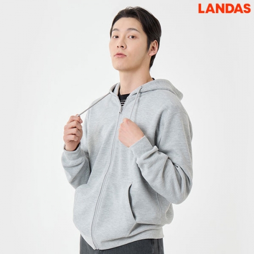 랜더스 단체 후드집업 주문제작 더블 텐션 특양면  HZ52