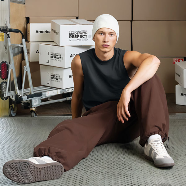 길단 가먼트다잉 박시 머슬 민소매 티셔츠 207GD