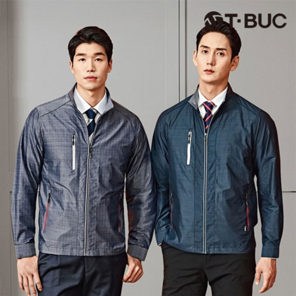 티뷰크(TBUC) 체크 봄 가을 회사 근무복 춘추복 바람막이 점퍼 TB-331 - 332