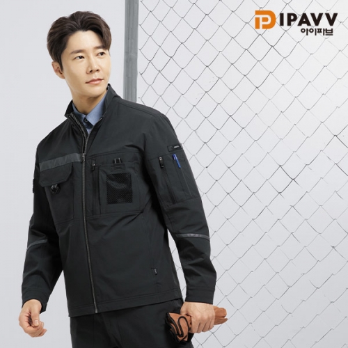 아이파브(IPAVV) 작업복 근무복 상&middot;하세트 SM-JP2602 | 신축성&middot;반사테이프&middot;기능성 작업복