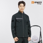아이파브(IPAVV) 작업복 근무복 상&middot;하세트 SM-JP2602 | 신축성&middot;반사테이프&middot;기능성 작업복