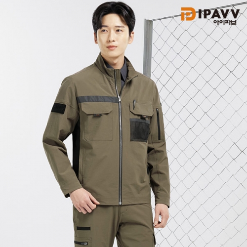 아이파브(IPAVV) 작업복 근무복 상&middot;하세트 SM-JP2603 | 신축성&middot;반사테이프&middot;기능성 작업복