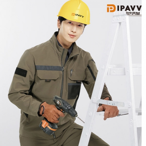 아이파브(IPAVV) 작업복 근무복 상&middot;하세트 SM-JP2603 | 신축성&middot;반사테이프&middot;기능성 작업복