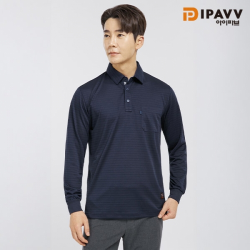 아이파브 TS-2601 도전사 긴팔 카라티 제전 작업복 정전기방지 티셔츠