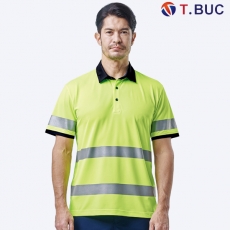 티뷰크(T&middot;BUC) HI-VIS PCM 냉감 폴로 반팔 티셔츠 RT-03