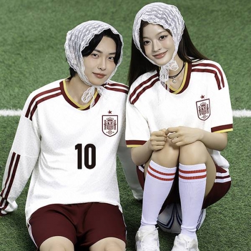축구반티 F6462 스페인 어웨이 축구유니폼[4XL 빅사이즈 가능]