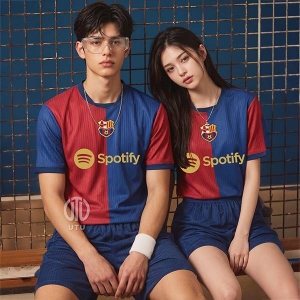 UTU105 바르셀로나 홈 선수용 쟈가드 축구복 반팔 상하 세트[아동~4XL 빅사이즈 가능]