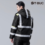 티뷰크 TBS-5033J/P 리플렉티브 패딩 상하복 | 고휘도 반사띠 겨울 작업복