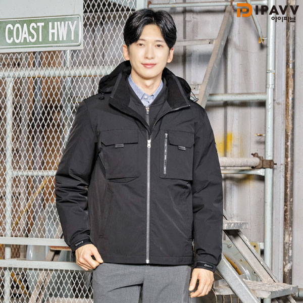 아이파브 3WAY 겨울 방한 웰론 내피 점퍼 WM-J6601 동계 작업복