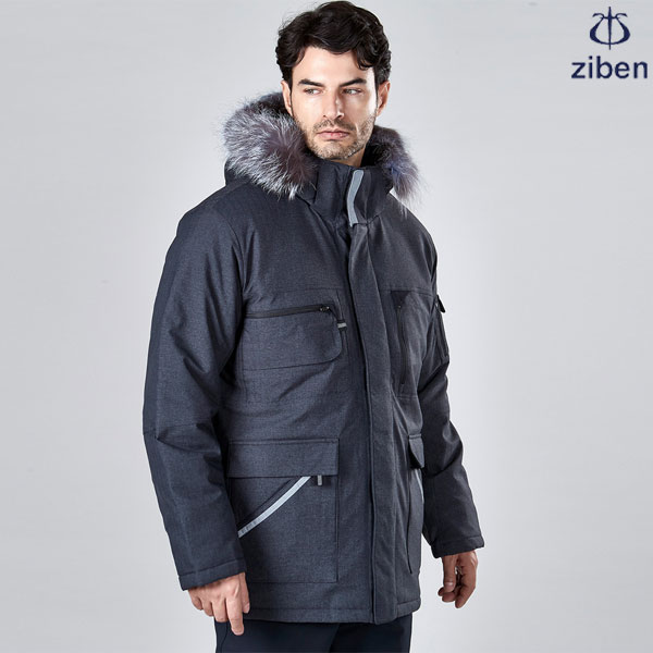지벤 겨울 근무복/작업복 파카 점퍼(후드 탈부착 가능) ZB-PK1591