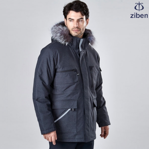 지벤 겨울 근무복/작업복 파카 점퍼(후드 탈부착 가능) ZB-PK1591