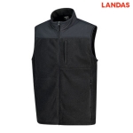 랜더스(LANDAS) 우븐 패치 플리스 베스트 단체조끼 JV50W