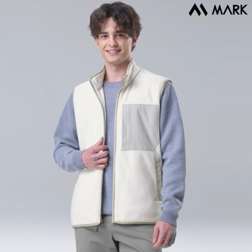 마커(MARK) 배색 플리스 베스트 단체조끼 MK491 - 492
