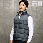 아트윈 헤링본 배색 조끼 겨울 패딩 작업복 조끼 W-461