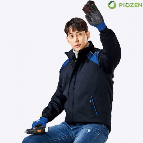 피오젠(PIOZEN) 추동 배색 겨울작업복 점퍼 PW-J161W J161B
