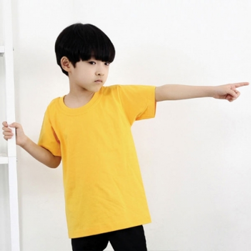 SH-17 면 20수 아동용 라운드 반팔 티셔츠 (유치원 초등학교 반티 단체티)