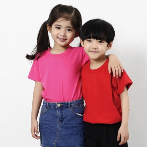 SH-19 30수 아동 면티 성인 라운드 반팔 티셔츠 (어린이 단체티제작 유치원 초등학교 초등학생 반티 학급티 여름성경학교)