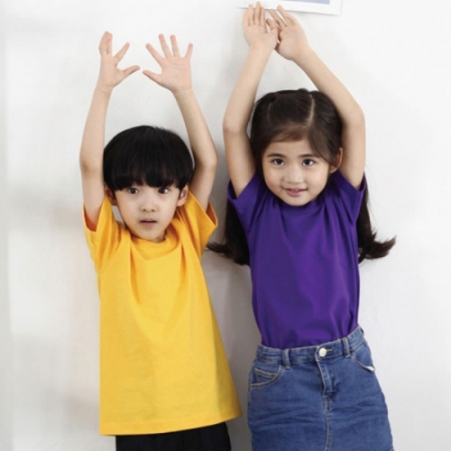 SH-19 30수 아동 면티 성인 라운드 반팔 티셔츠 (어린이 단체티제작 유치원 초등학교 초등학생 반티 학급티 여름성경학교)