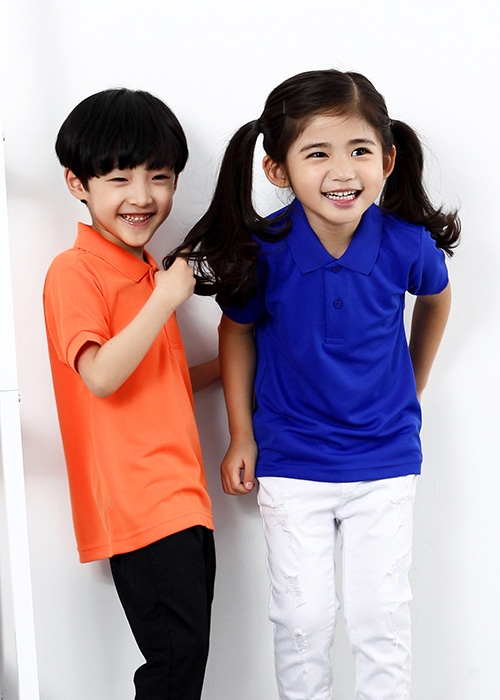 쿨론 아동~성인 카라 단체복 반팔 티셔츠 SP-160 (초등학교 학급티 유치원 어린이 단체티)