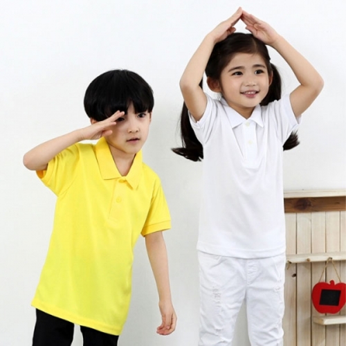 쿨론 아동~성인 카라 단체복 반팔 티셔츠 SP-160 (초등학교 학급티 유치원 어린이 단체티)