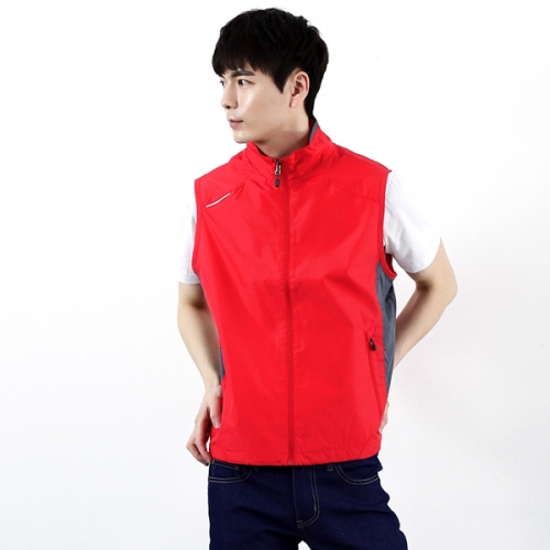 단체조끼 바람막이조끼 듀스포 배색 행사 유니폼 제작 LM361