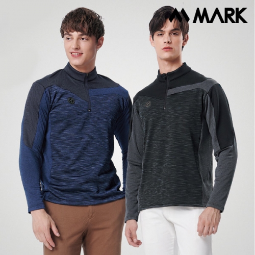 마커 겨울 단체티셔츠 선염 기모 반집업티 MT-6081 - 6082