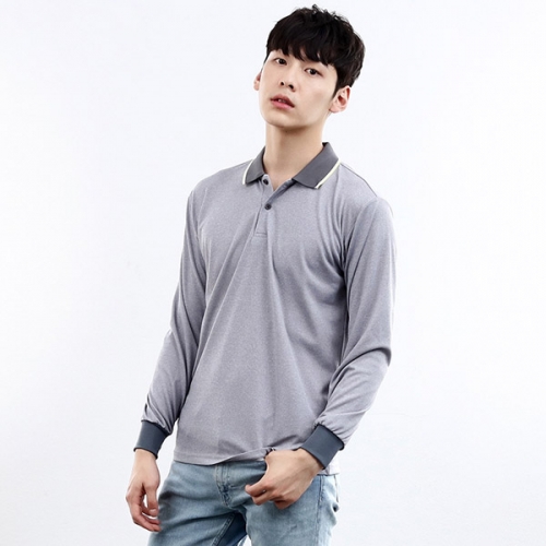 쿨티셔츠 기능성 긴팔 라인 배색 카라티 MJ-7342 - 7344(반팔 가능)
