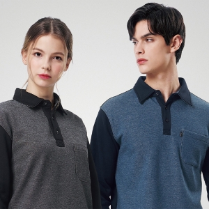 마커 겨울 기모 카라 티셔츠 MT-6001~6002